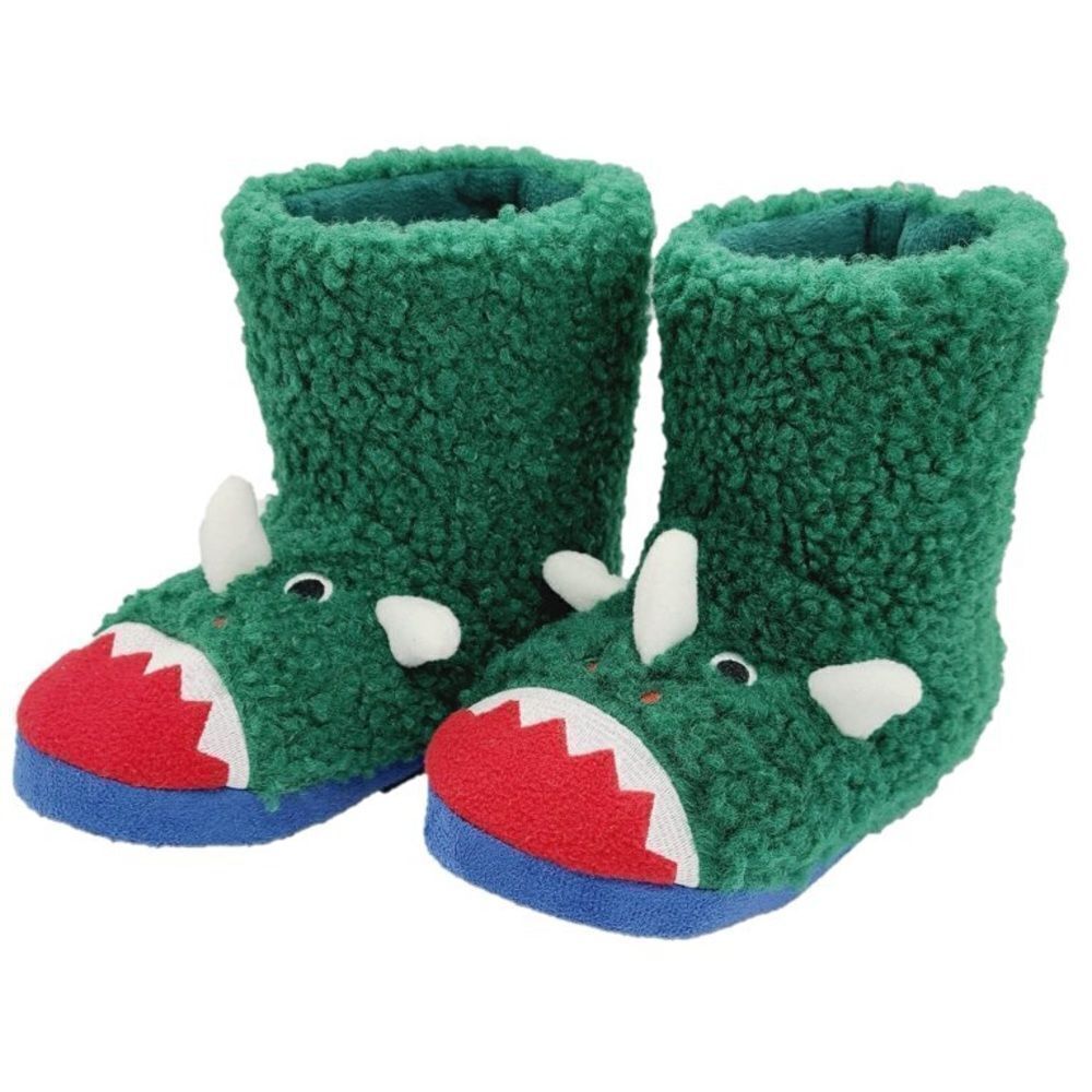 Kids Green Dino booties Sz 13-1